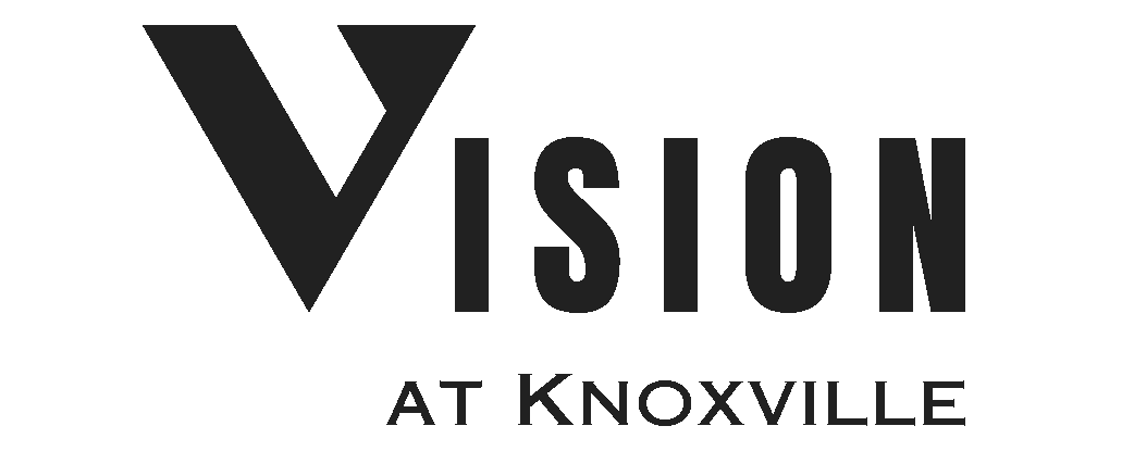 A graphic with the word "VISION" in large letters and "AT KNOXVILLE" below it.